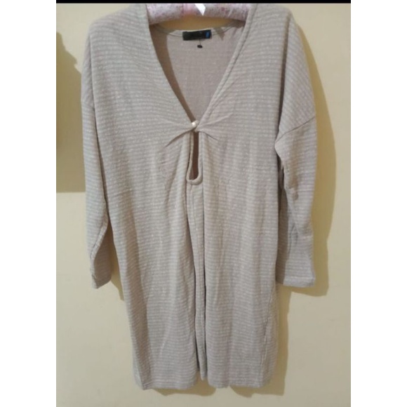 Baju Cewek Tunik Rajut Halus Lengan Panjang