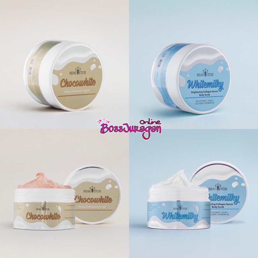 (BOSS) (50g /120g) BEAUTETOX Series - Gluta Collagen Soap &amp; Body Scrub ( SABUN / LULUR )