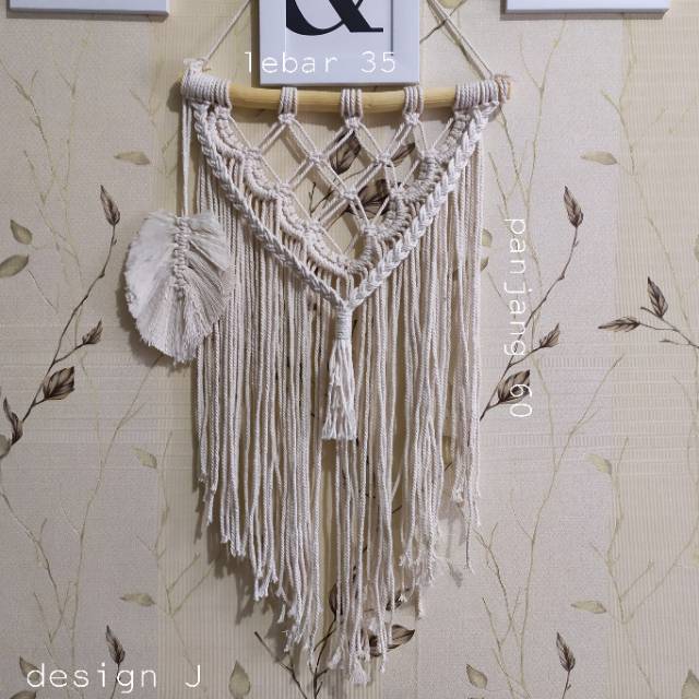 Hiasan dinding macrame / wall hanging makrame rajut decor