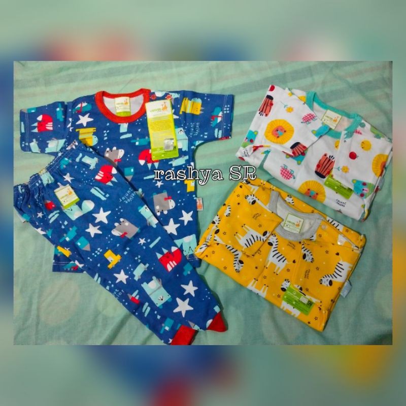 Velvet Junior  | Setelan Pendek Panjang motif Madagaskar