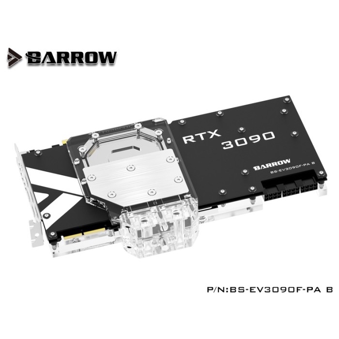 BARROW BS-EV3090F-PA GPU Block EVGA 3090 FTW3 BUNDLE BACKPLATE