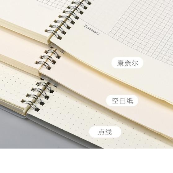 

(kode-1272) Buku Tulis B5 Ring Grid, Blank, Horizontal Cover Transparan .,