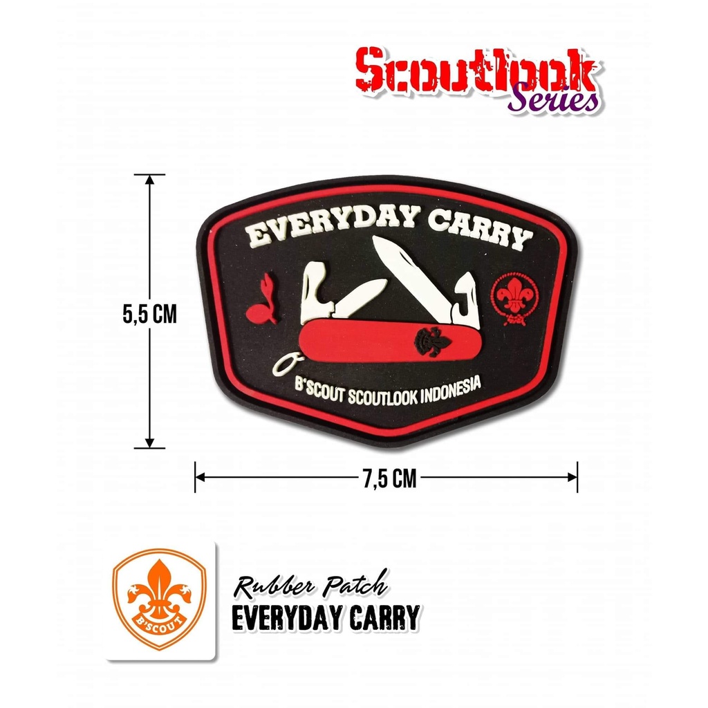 Bscout Scoutlook- Rubber Badge Pramuka