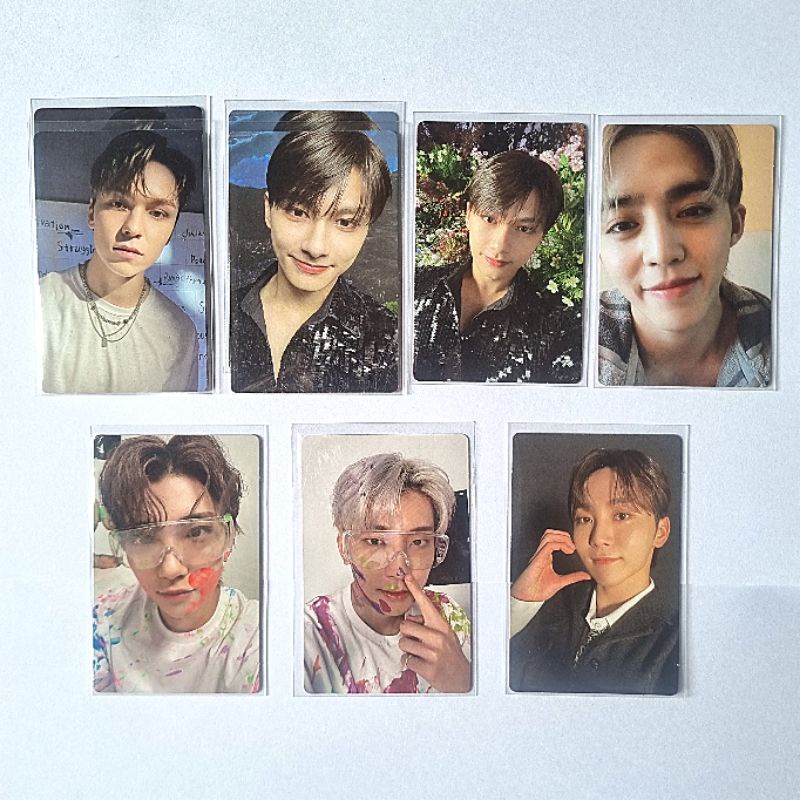 SEVENTEEN Scoups Joshua Jun Wonwoo Vernon Seungkwan face the sun fts carver photocard