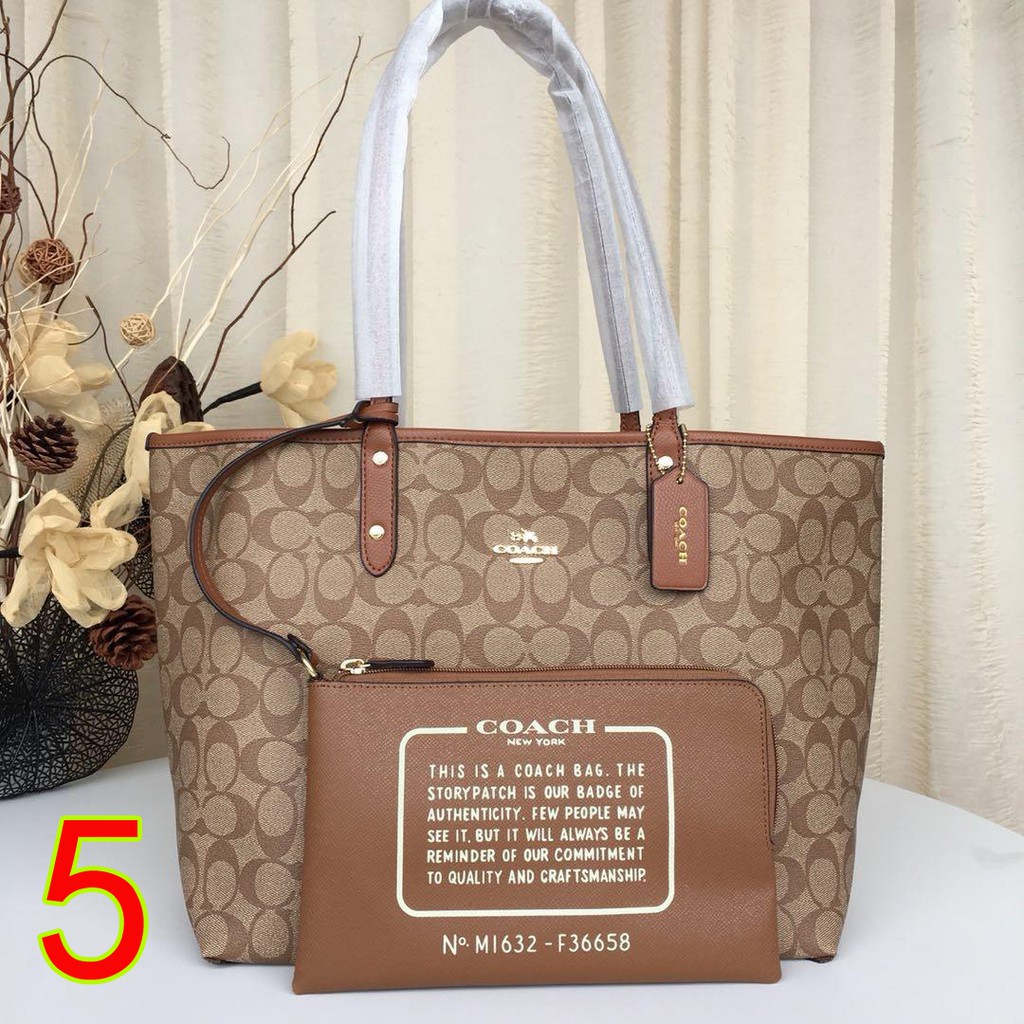 Coach Shoulder Bag F36658 Original Tas Wanita Tas Shopping Tas Bahu Wanita Shopee Indonesia