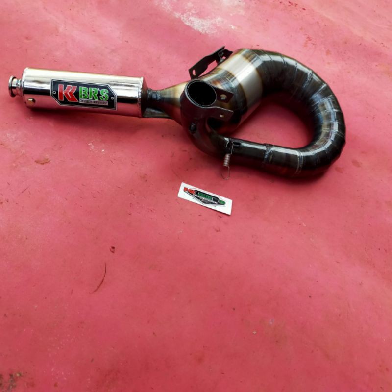 KNALPOT racing Vespa kanan pendek