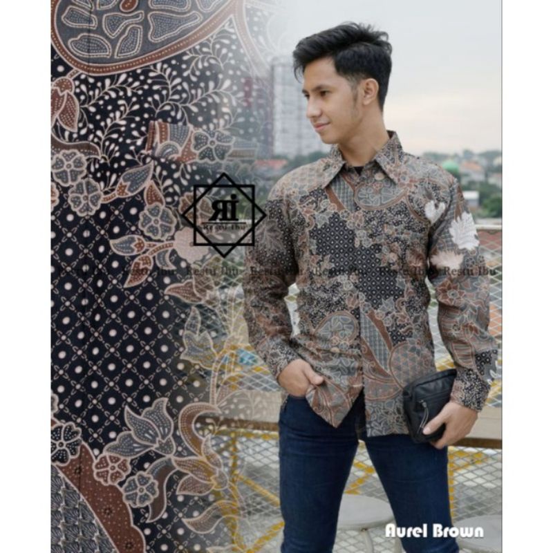 Realpict kemeja lengan panjang//kemeja batik seragam//kemeja pesta