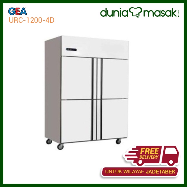GEA KULKAS UPRIGHT CHILLER 4 DOOR ASIAN SERIES URC-1200-4D