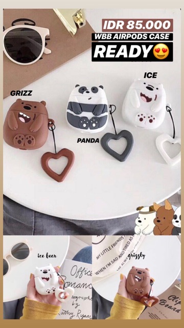 We Bare Bears Headset Wireless Case READYSTOCK