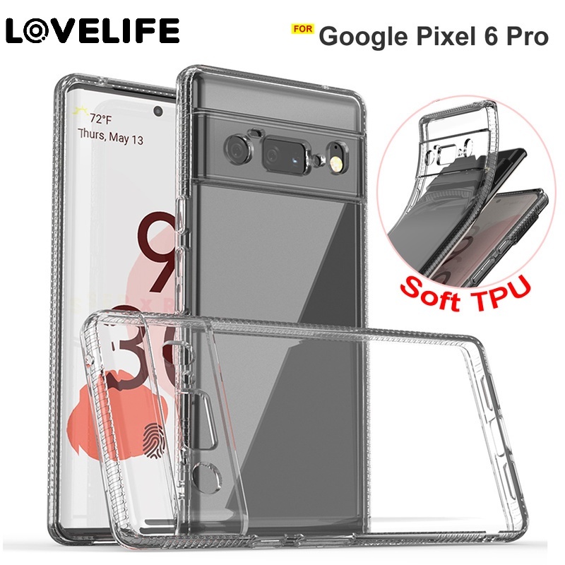 Soft Case TPU Transparan Ultra Tipis Shockproof Anti Jatuh Cover Google Pixel 6 6pro