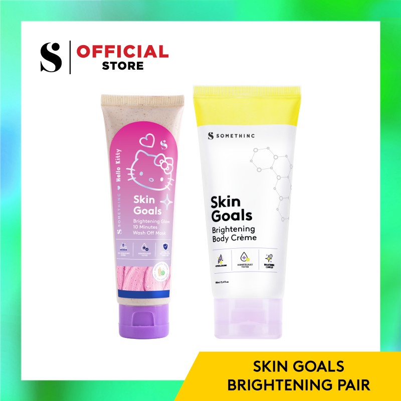 SOMETHINC SKIN GOALS Brightening Pair(BODY CREAM SKIN GOALS+ MASKER SKIN GOALS)