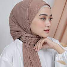PASMINA ZIPER RESLETING DIAMOND ITALLIANO //  PASHMINA PLISKET ZIPER-Mocca