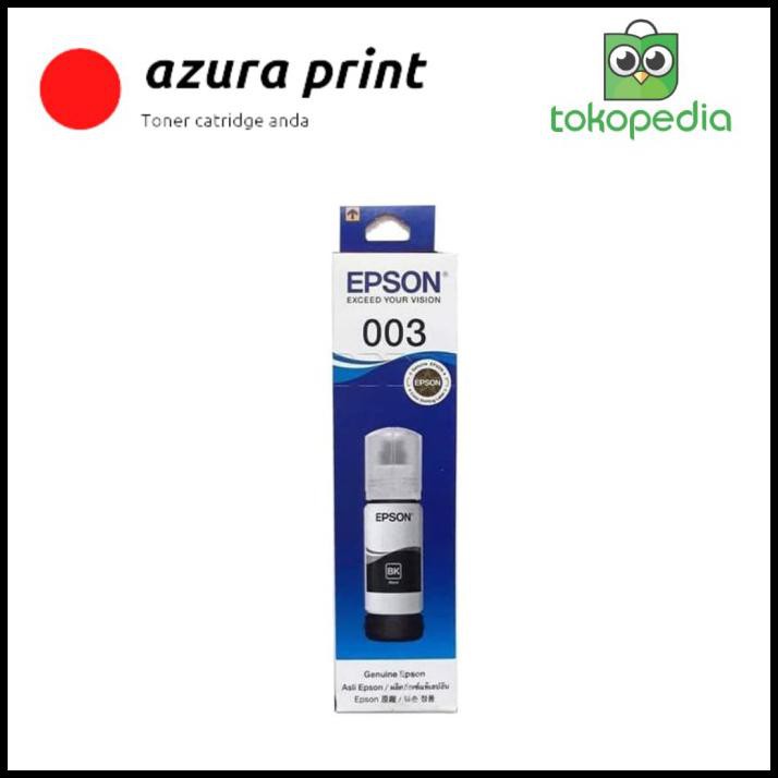 Shazfa.10 | Tinta Epson 003 Black L3110 L1110 Original - Hitam