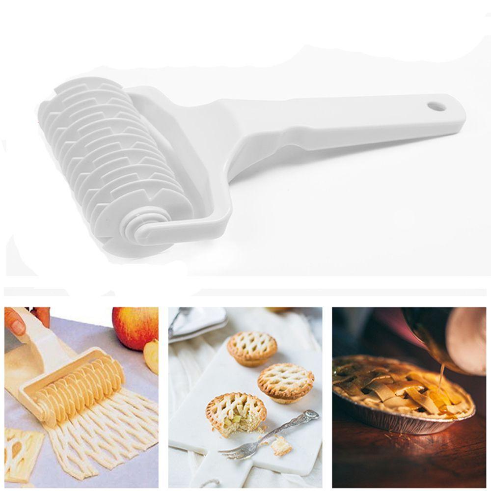 【 ELEGANT 】 Cookie Pie Pizza Roti Pastry Lattice Roller Cutter 1PCS Halus Dan Mudah Rolling Alat Dapur Plastik