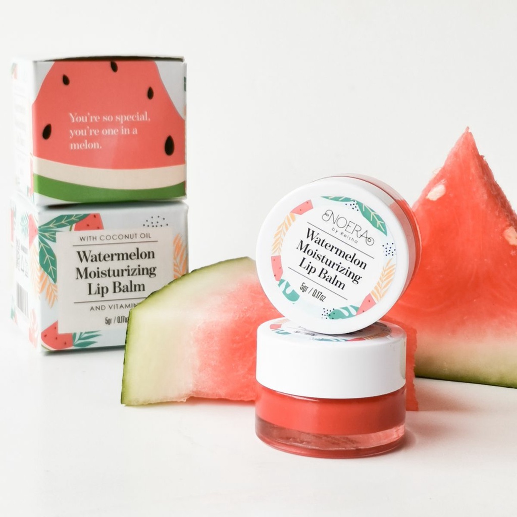 ✨ AKU MURAH ✨ Noera Watermelon Moisturizing Lip Scrub 5gr // Lip Balm  Pencerah &amp; Pemerah Bibir BPOM