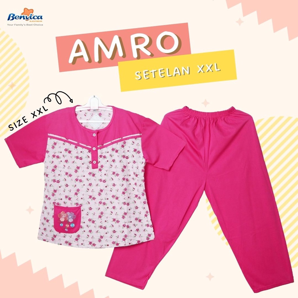 BAJU TIDUR CELANA PANJANG XXL AMR - A