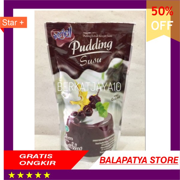 

PROMO !!! Nutrijell Pudding Susu rasa Coklat Nutrijel bubuk instant 145 gram
