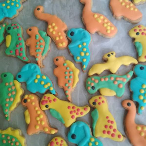 

LANGSUNG KIRIM.. Cookies karakter kukis hias dino dinosaurus utk goody bag ulang tahun