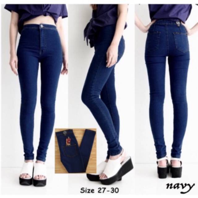 CELANA HIGHWAIST JEANS WANITA PUNNY LONGPANT ORIGINAL POLOS