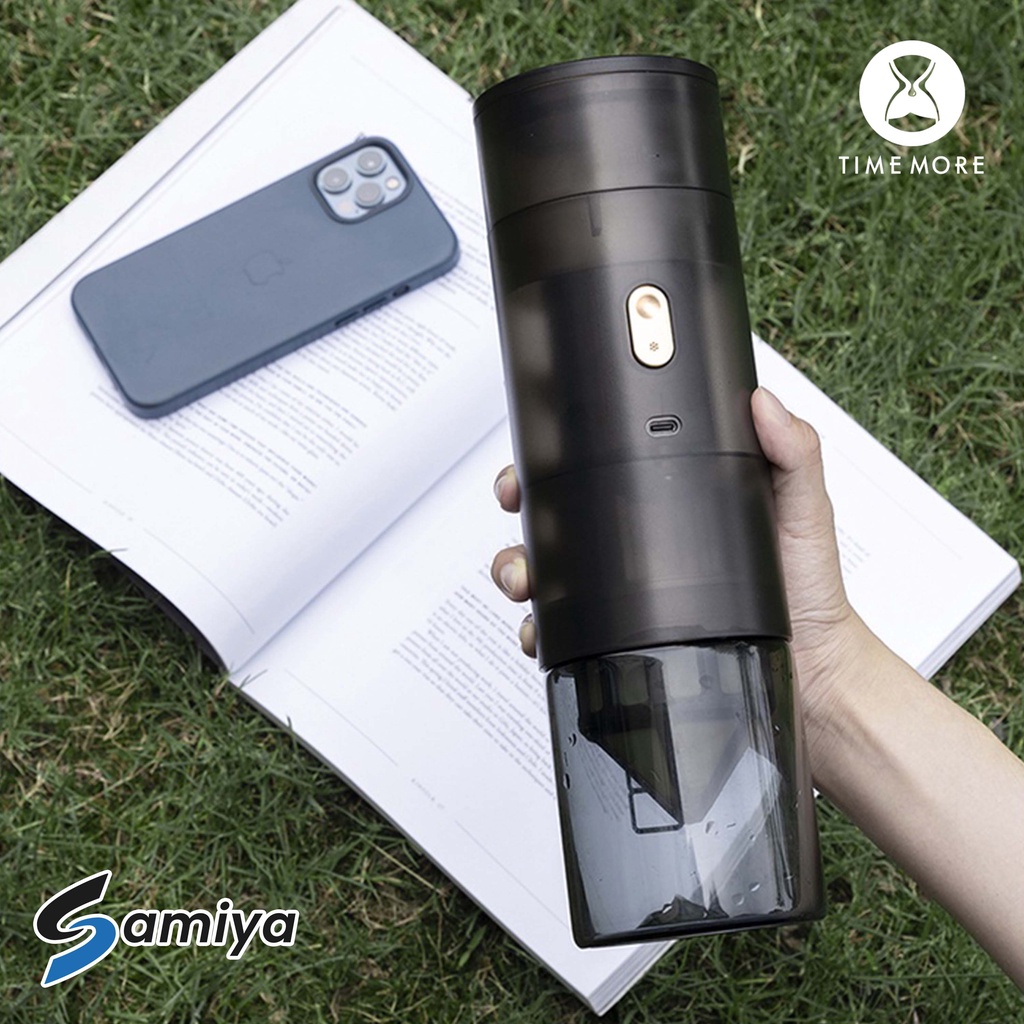 timemore 123GO auto coffee dripper electric grinder E&amp;B burr mesin kopi maker V60 portable USB 3in1 burr coating titanium FREE carry bag