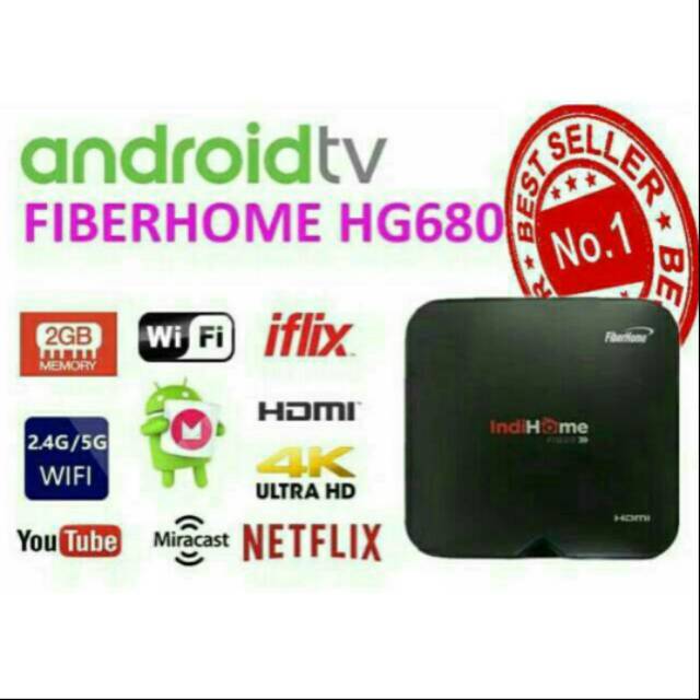 Android Tv Box FIBERHOME HG680 Ram 2Gb Bonus Chanel PREMIUM