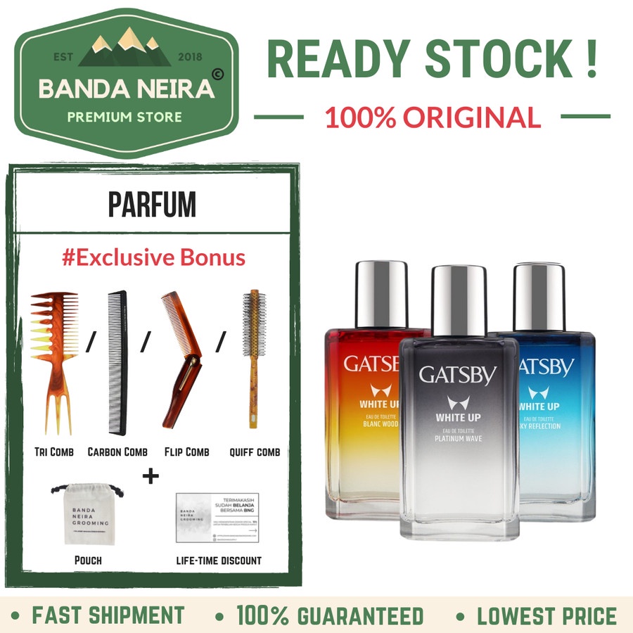 GATSBY White Up Eau De Toilette / EDT / Parfum Pria