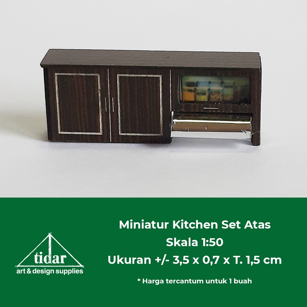 

[MR] Miniatur Maket Kitchen Set Atas / Lemari Dapur skala 1:50