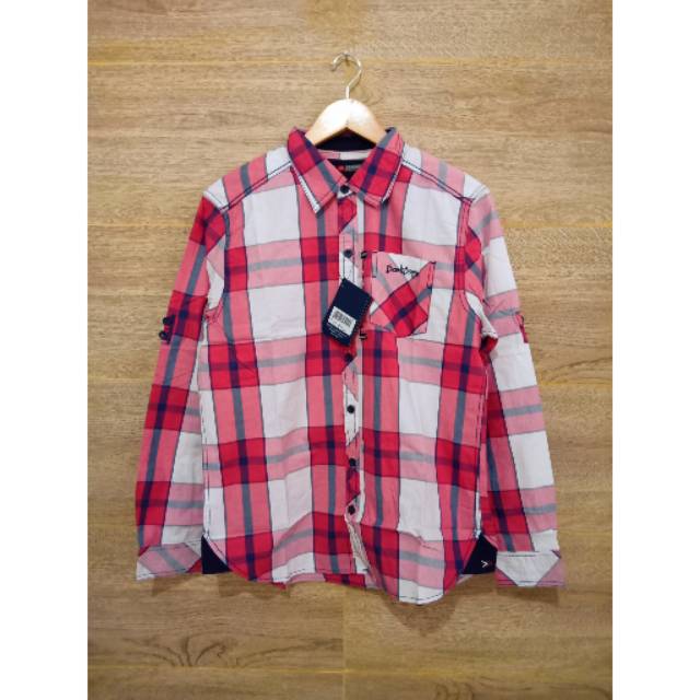 KEMEJA KOTAK MERAH BOOMBOGIE ORIGINAL