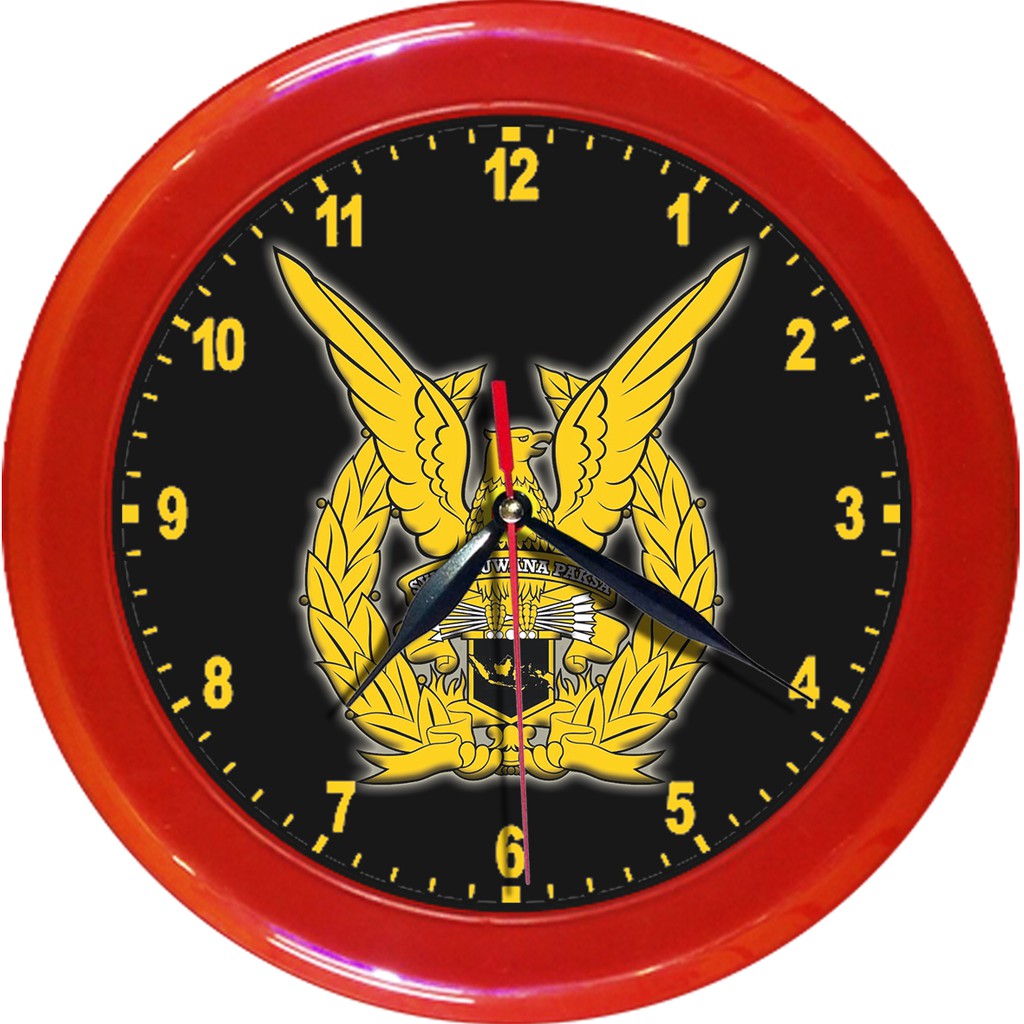 JAM DINDING TNI-AU SWA BUANA PAKSA (DIAMETER 30CM)