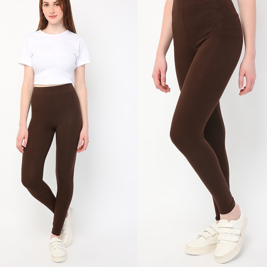 Celana wanita / Legging wanita panjang / Legging wanita / Legging coklat