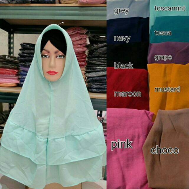 Khimar rampel crepw