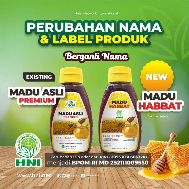 

Madu Asli Premium HPAI 250gr