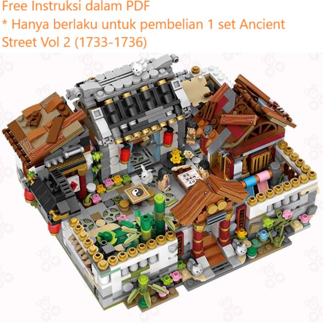 LOZ Ancient Street Mini VOL. 2 (1733 - 1736 ) 4 in 1 SERIES_Sugar_19