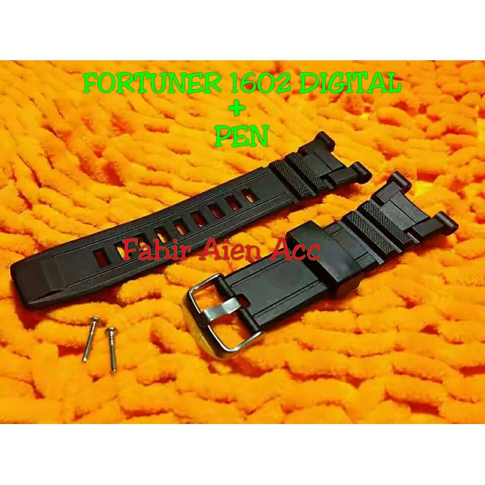 Strap Tali Jam Tangan FORTUNER 1602 DIGITAL + PEN/ Tali Jam FORTUNER