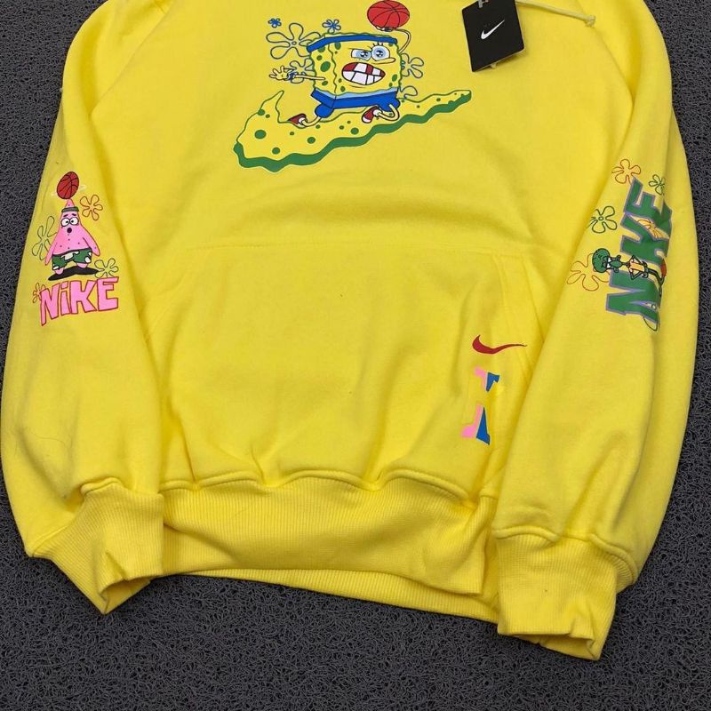 sweater hoodie nike x spongebob/hoodie a bathing ape