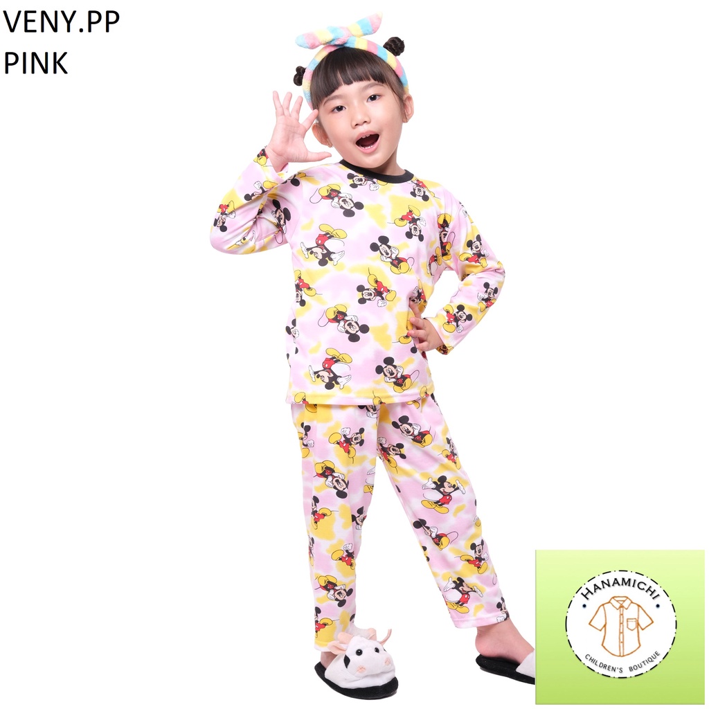 Hanamichi VENY.PP Piyama Anak Lengan Panjang Full Print