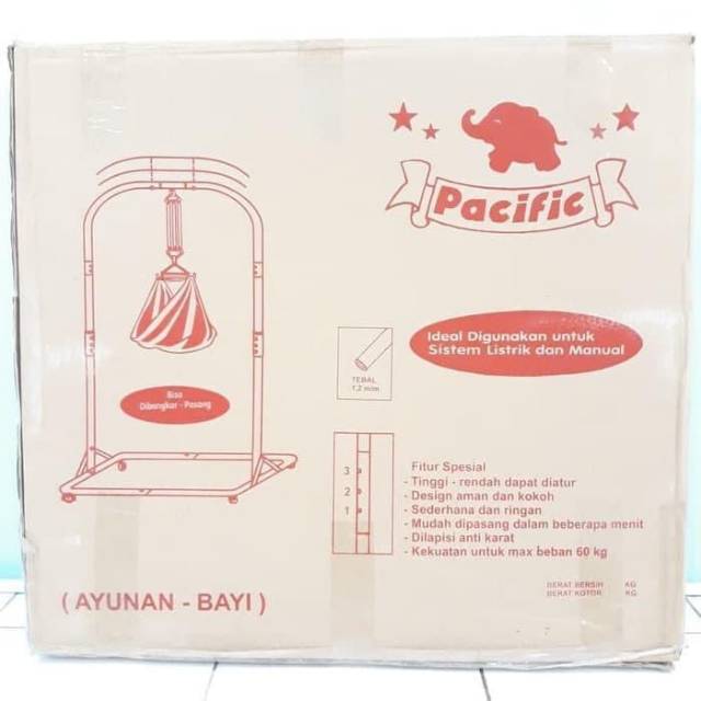 Tiang Ayunan Ayun Bayi Stainless Pacific