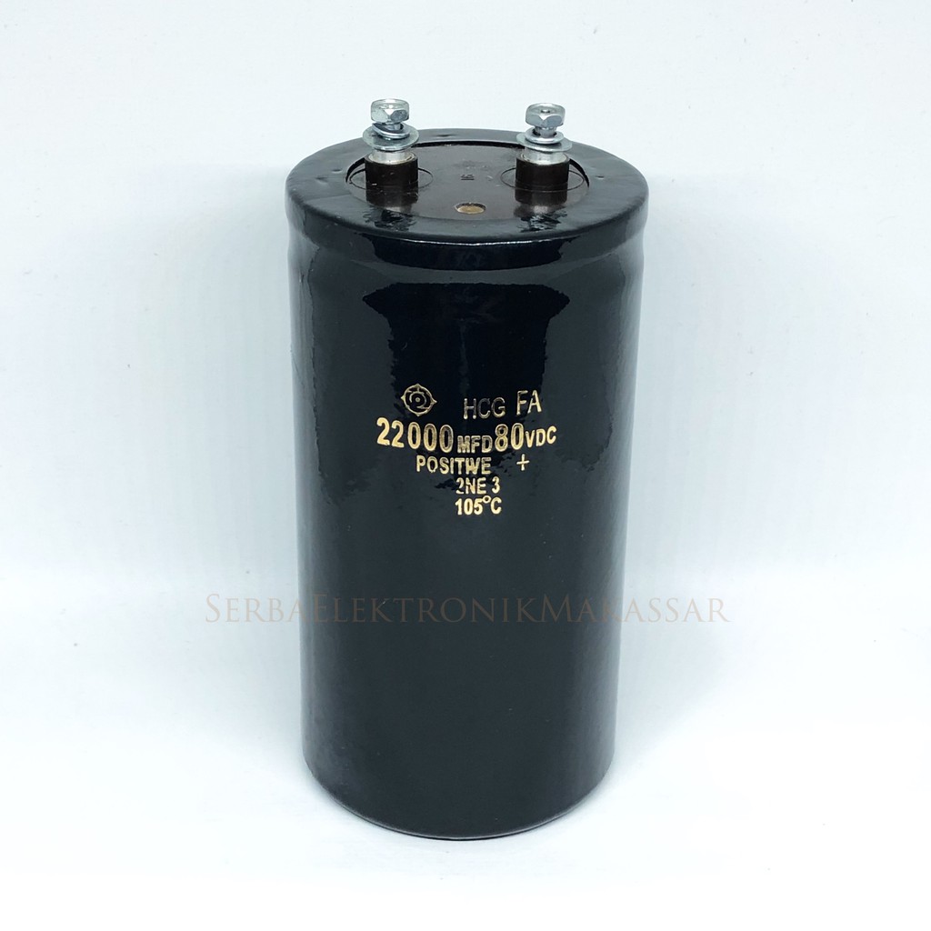 Elco Kapasitor 22.000uf/80Volt Tinggi 14,5cm Diameter 7,5cm  0 Ulasan