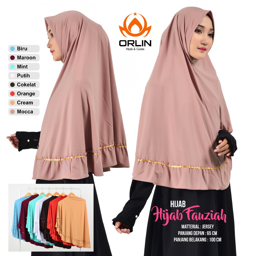 Orlin HIJAB POLOS SYIRIA FAUZIAH NON PET MATT JERSEY PREMIUM