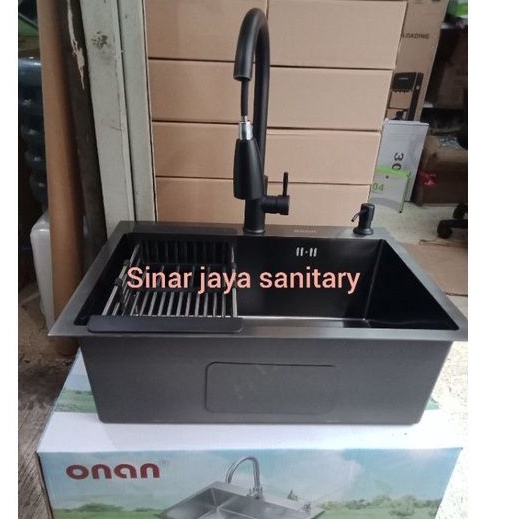 Paket sink Onan 6045 balck &quot; ORIGINAL &quot; / paket bak cuci piring 0nan 6045 hitam