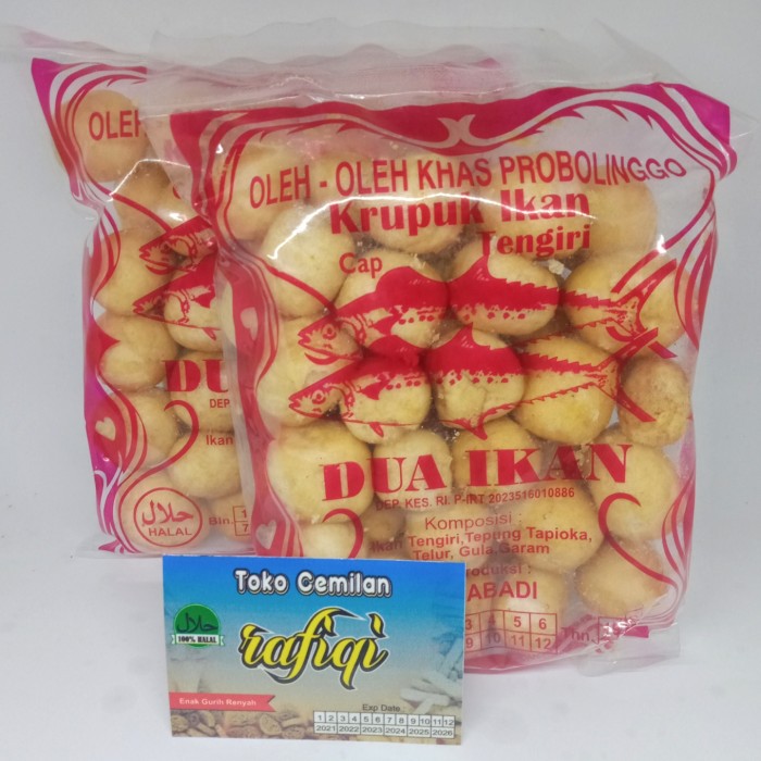 

Cemilan krupuk ikan tengiri khas probolinggo 90 gram Nikmat