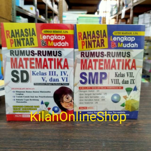 Rumus Matematika Rahasia Pintar  SD,SMP&SMA