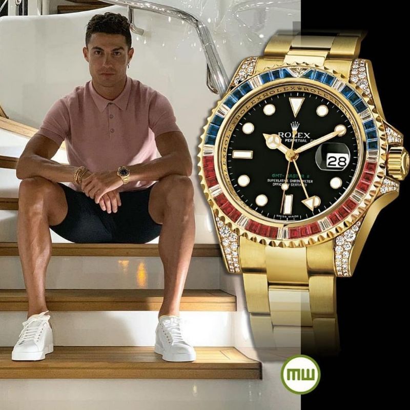 Jam Tangan Pria Merk Rolex GMT Master Swiss Clone Free Box