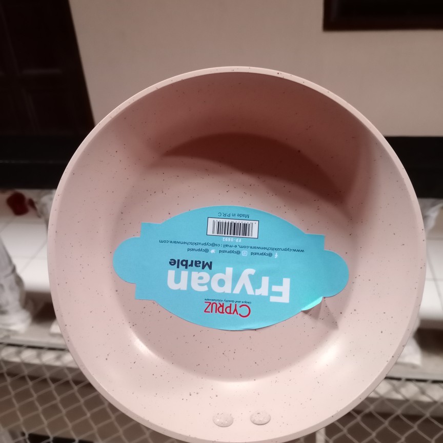 Cypruz Fp0692 16cm Fry Pan Mini Marble Coating Gagang Kayu Marbel