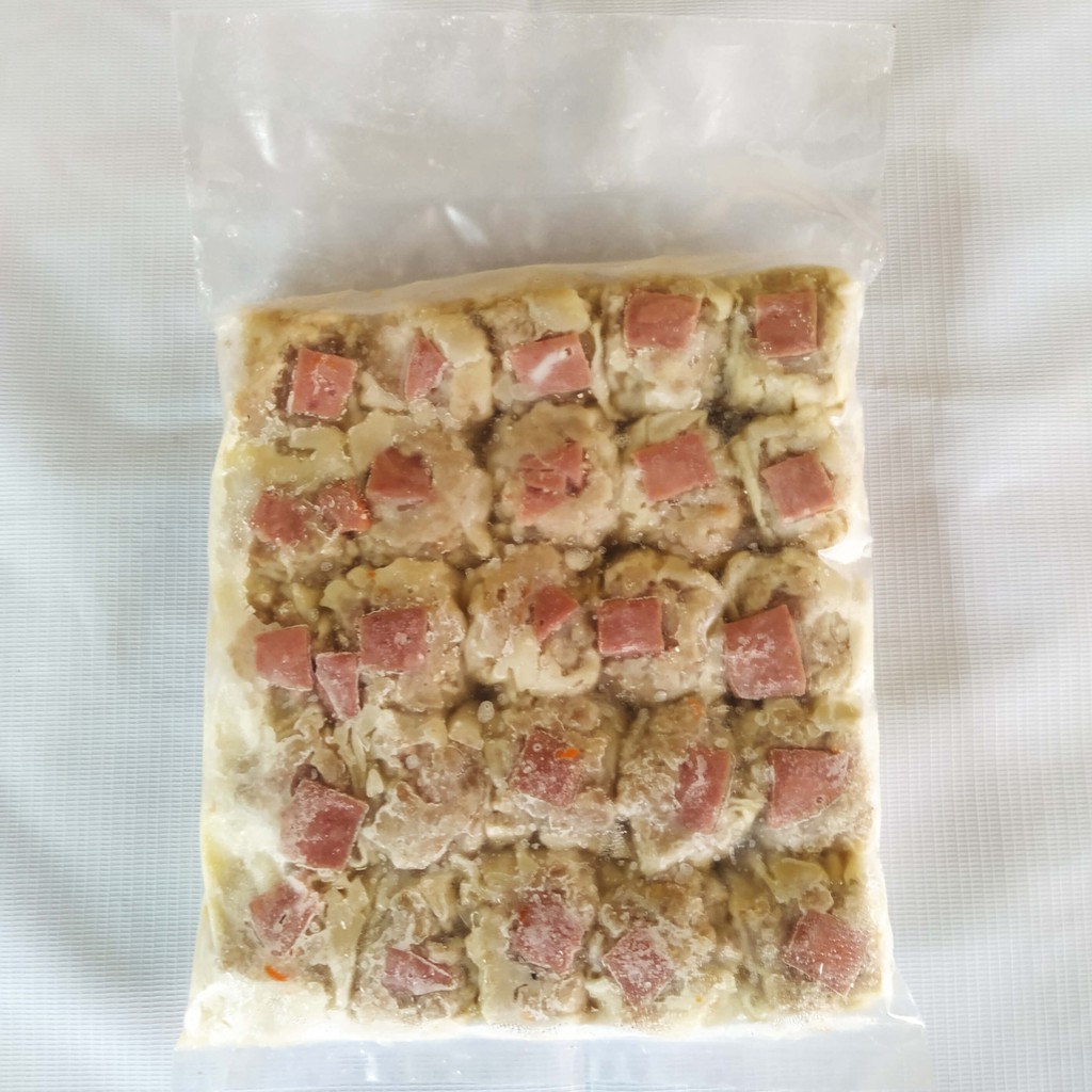 

Dimsum Siomay Ayam Topping Smoke Beef 25pcs Frozen Dimsum Halal Free Saus