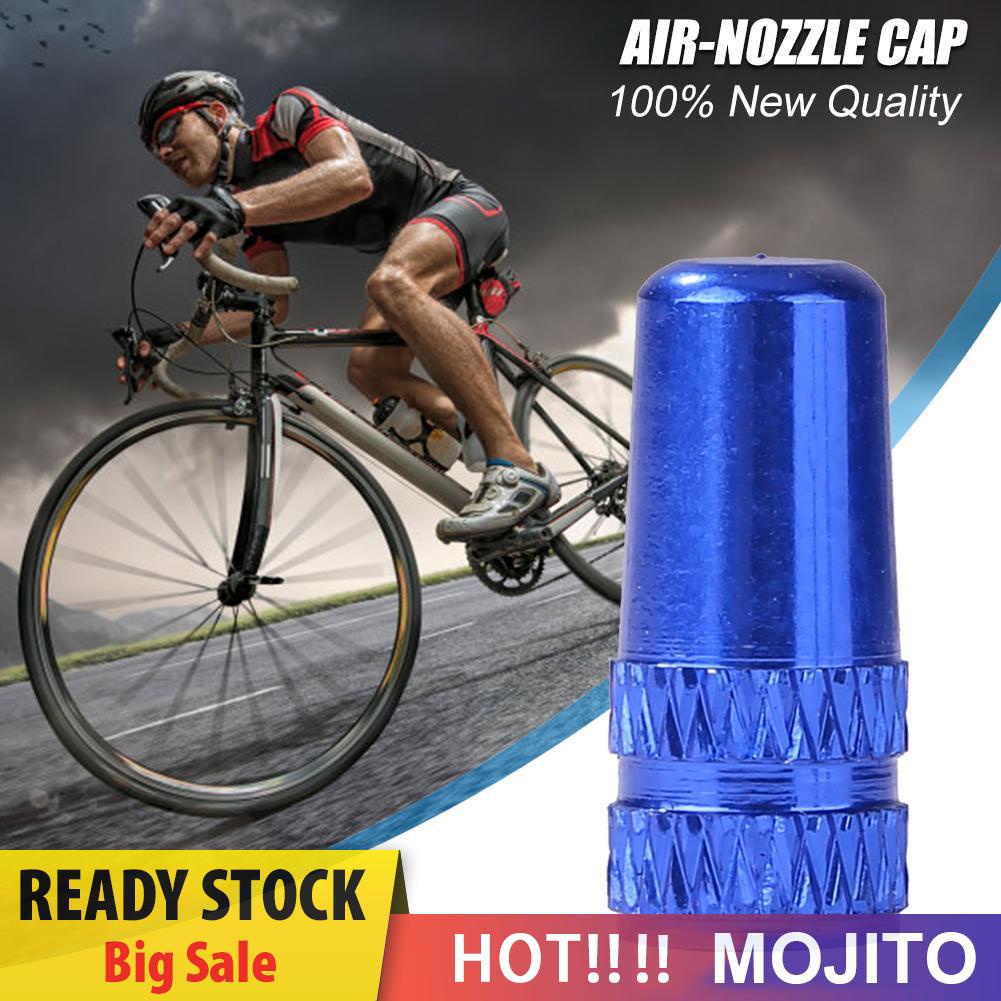 MOJITO Aluminum Alloy MTB Bicycle Tire Gas Nozzle Valve Caps Cycling Dust Cover