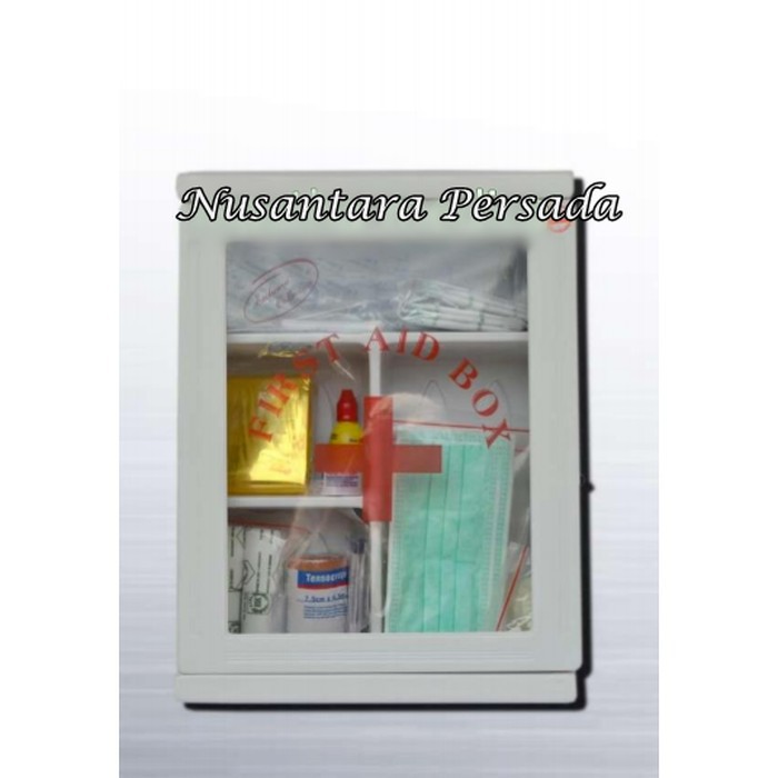 Kotak P3k PPPK Dinding Tembok 4life +Isi Plastik Box