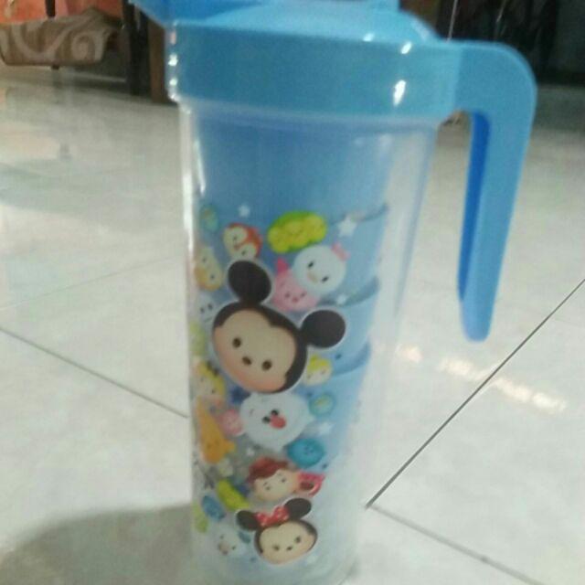 Teko Beranak Karakter Plastik ( 1 Teko + 4 Gelas )