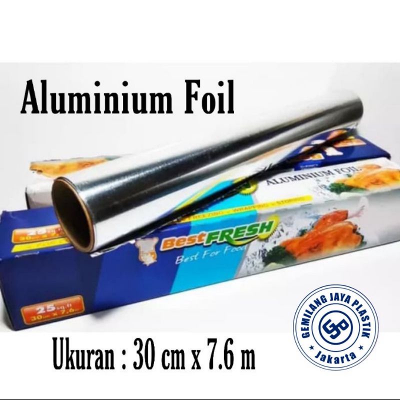 Aluminium foil roll / foil wrap / food best fresh 30cm x 7,6m2