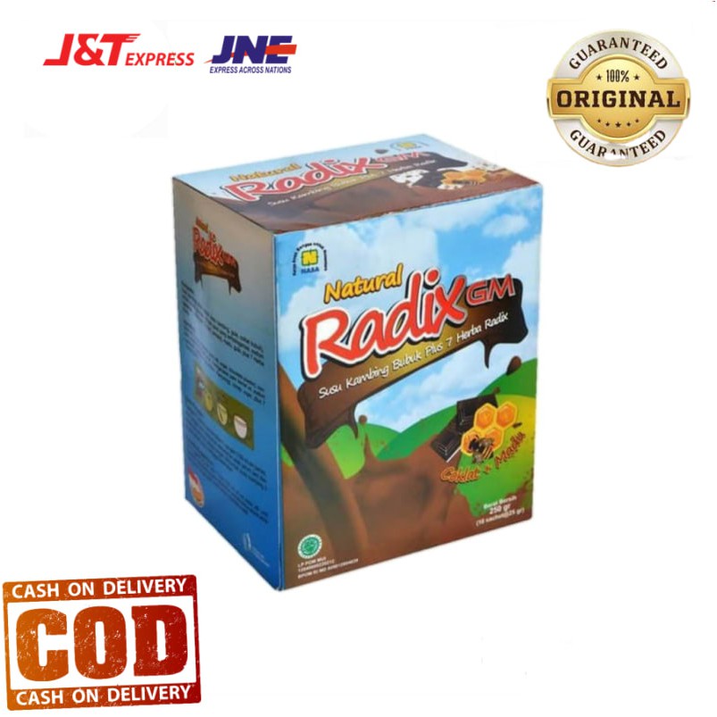 

Susu Bubuk Radix Susu Kambing Etawa Rasa Cokelat Original NASA orlyn sari24